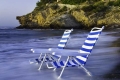 Hamacas en playa La Fustera